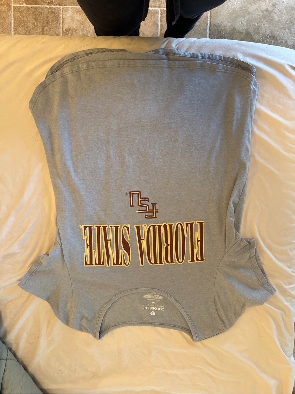 Colosseum Gray Florida State Graphic Short Sleeve Tee